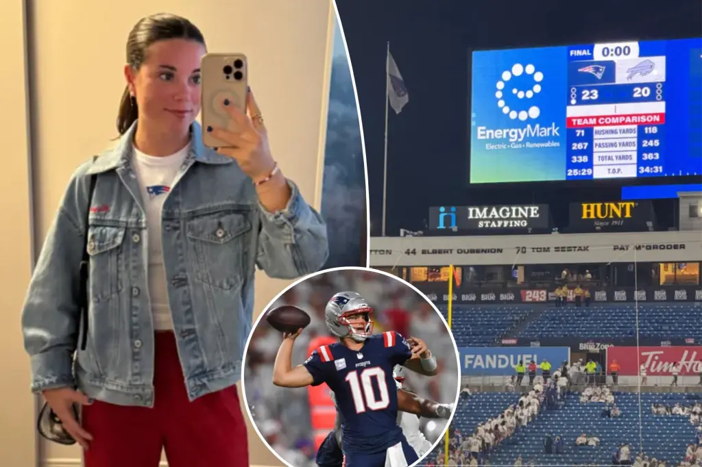 Drake Maye's wife shares brief note following surprising Patriots win against the Bills on 'SNF'