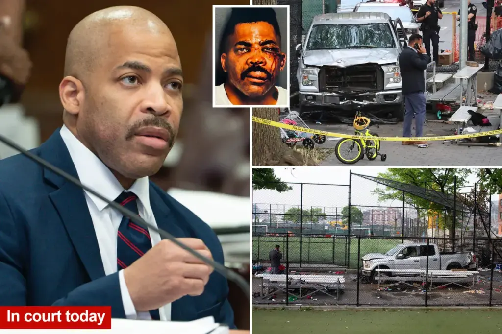 Driver who killed four people in July 4 park crash was finally halted by bodies under his car, according to prosecutors