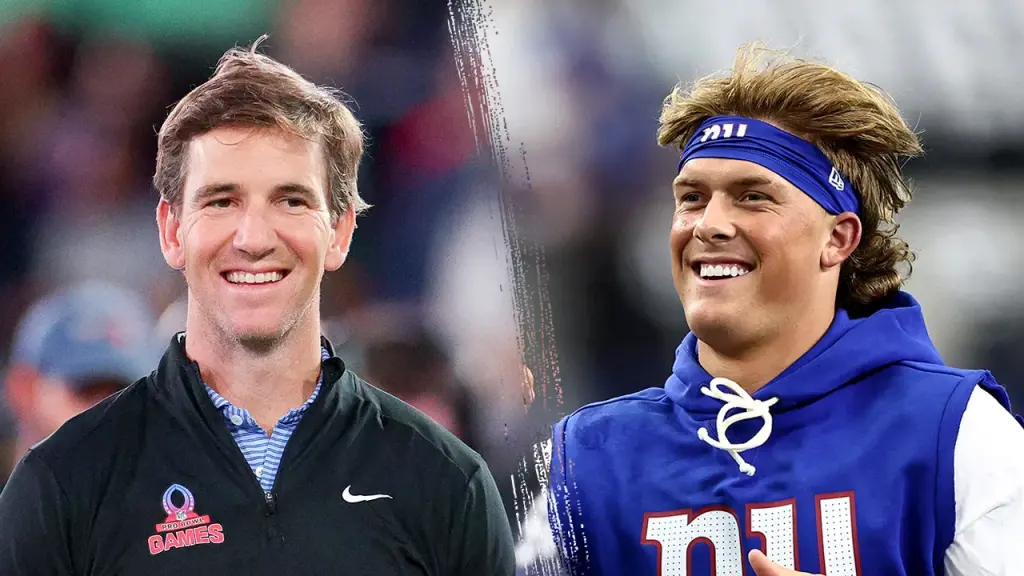 Eli Manning's son dresses up as the Giants' Jaxson Dart for Halloween