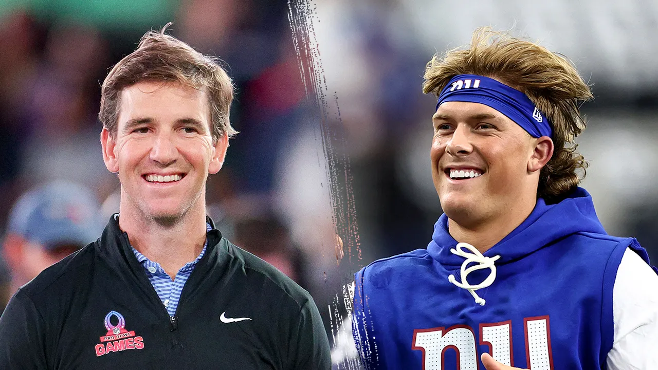 Eli Manning's son dresses up as the Giants' Jaxson Dart for Halloween