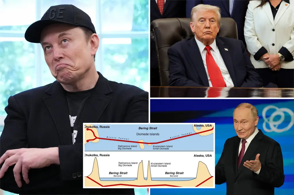 Elon Musk's Boring company proposes a tunnel under the sea between Alaska and Russia, attracting Trump's attention