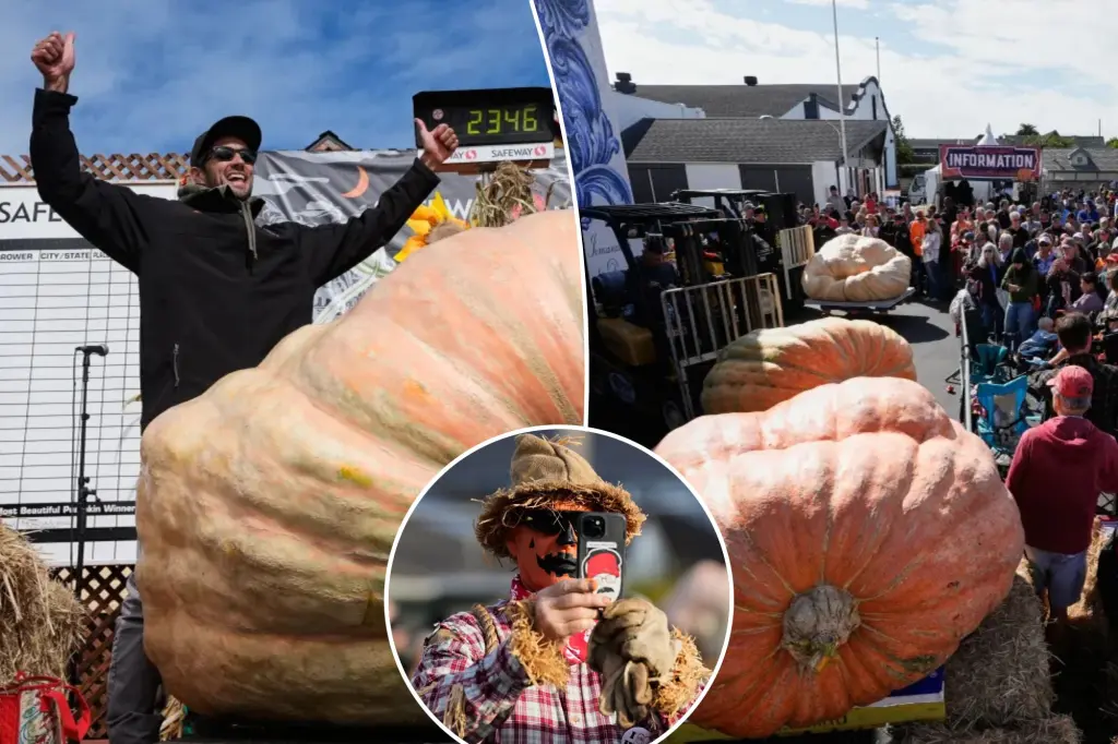 Engineer takes first place with a 2,346-pound pumpkin