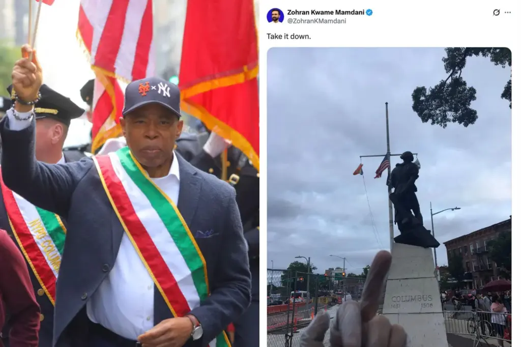 Eric Adams takes action to safeguard Columbus statues from Mamdani