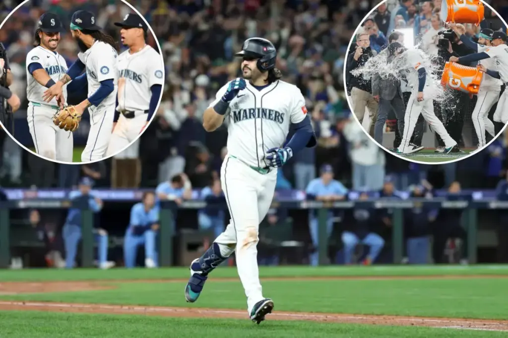 Eugenio Suárez's timely grand slam helps Mariners secure victory in ALCS Game 5