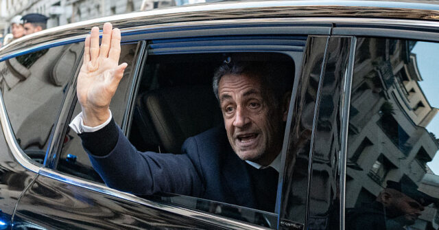 Ex-President Sarkozy Sentenced to Jail, Greets Onlookers from Police Vehicle