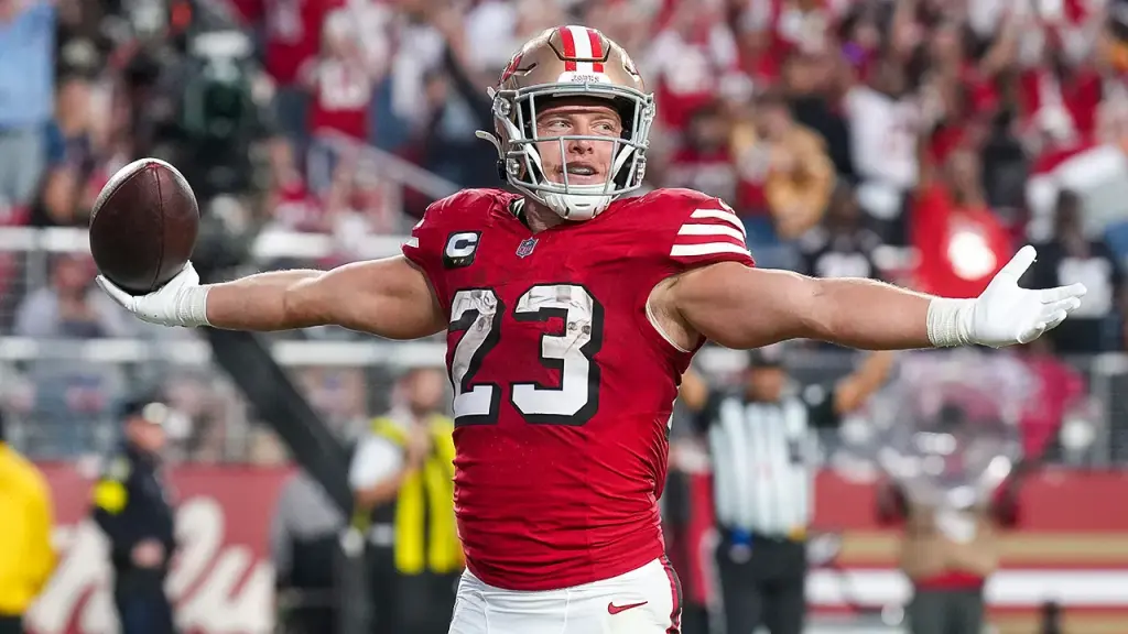Ex-referee claims Christian McCaffrey's touchdown against the Falcons should have been called a penalty.