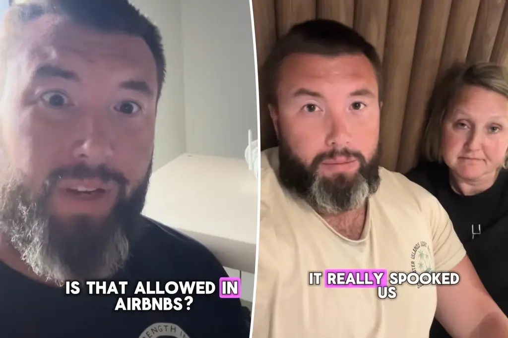 Family departs Airbnb rental following unsettling discovery