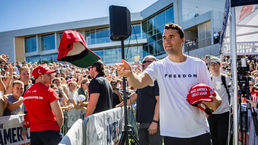 Far-left group focuses on Charlie Kirk during George Floyd's birthday at a campus in Minnesota