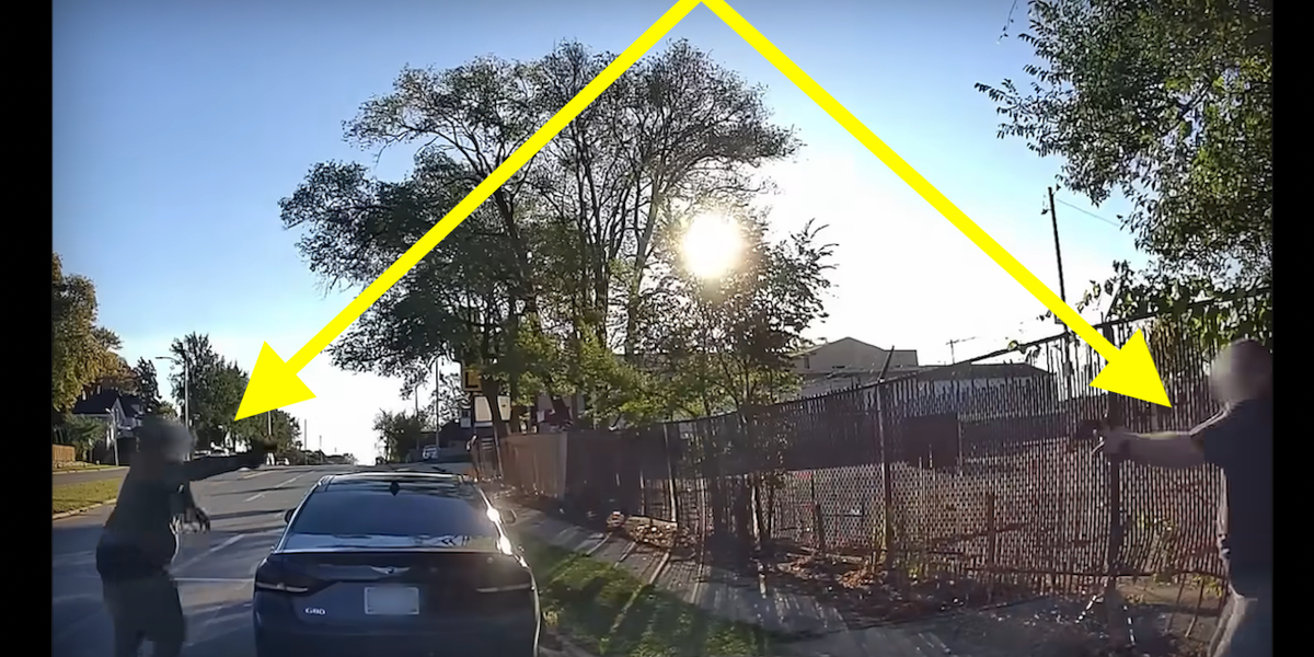 Fatal confrontation between off-duty officer and man who assaulted him with a gun captured on police dashcam footage