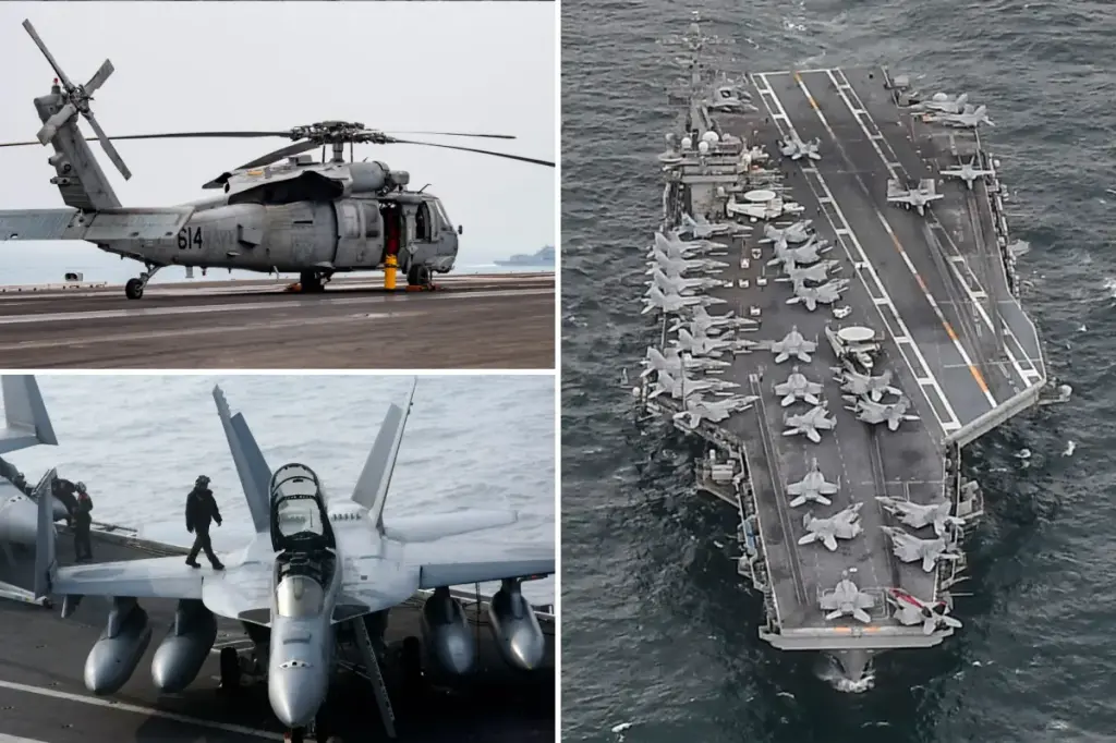 Fighter jet and helicopter from USS Nimitz aircraft carrier crash into South China Sea in under half an hour