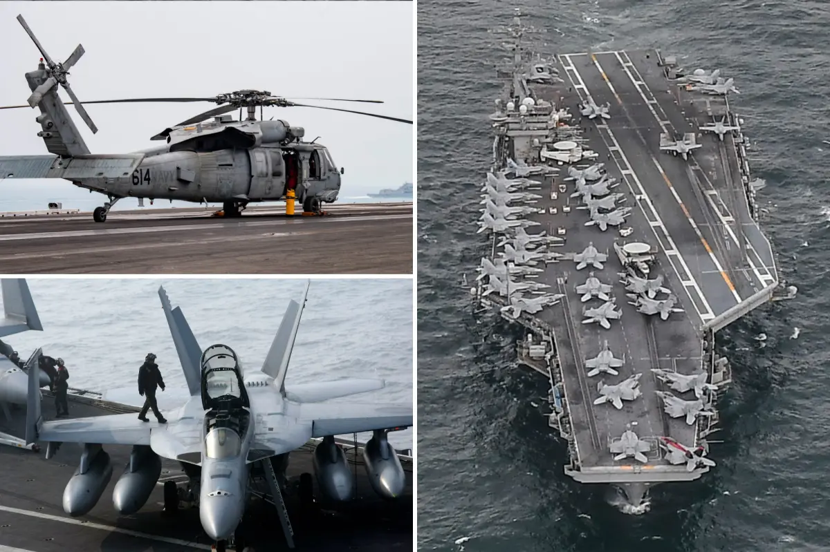 Fighter jet and helicopter from USS Nimitz aircraft carrier crash into South China Sea in under half an hour
