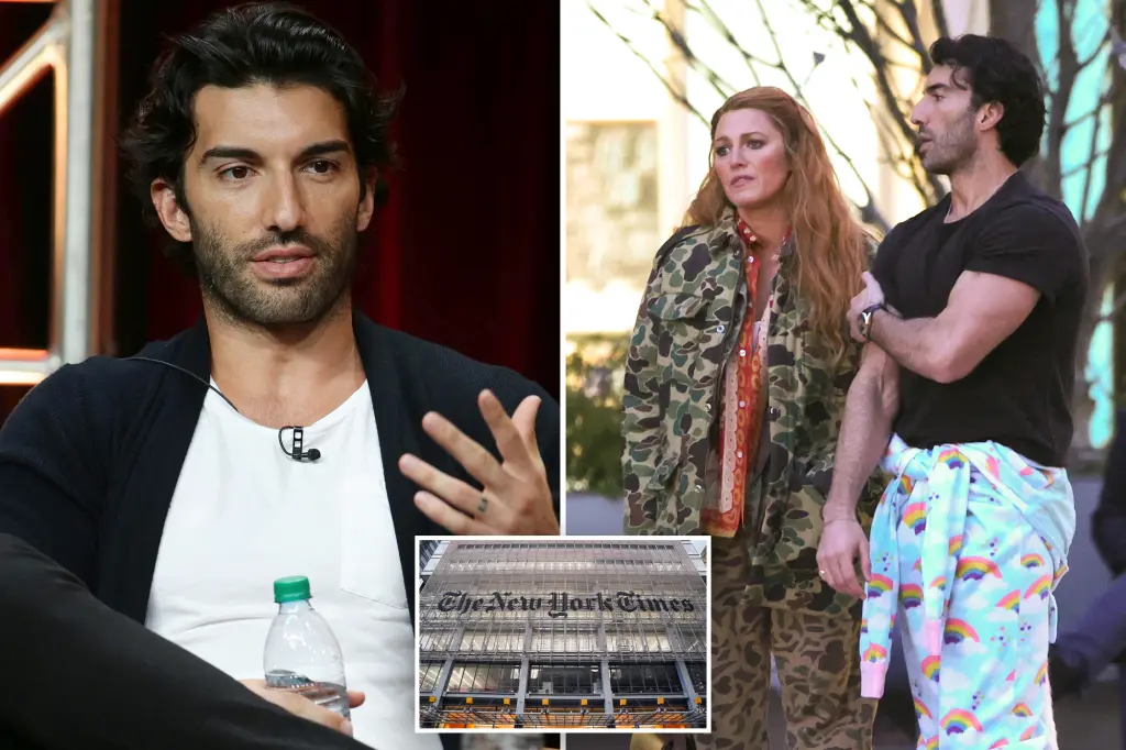 Film company of Justin Baldoni faces lawsuit from NY Times for legal expenses in $400 million defamation case