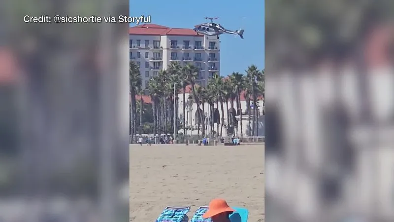 Footage captures California helicopter crash that injured 5 people