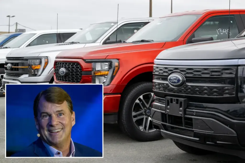 Ford cautions that a severe plant fire will impact earnings; CEO expresses gratitude to Trump