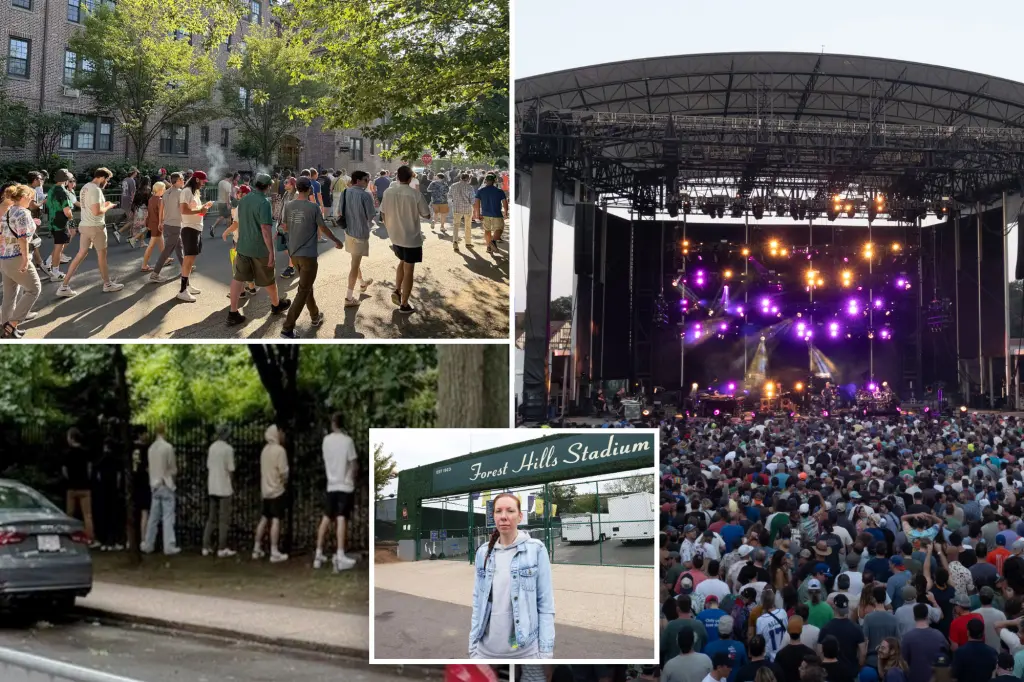 Forest Hills Garden Corporation sues the city over street closures during concert events.