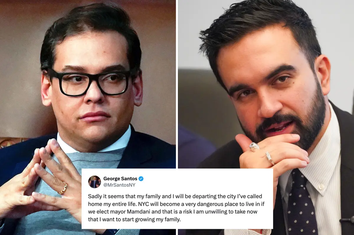 Former NY Rep. George Santos plans to leave NYC if Zohran Mamdani becomes mayor