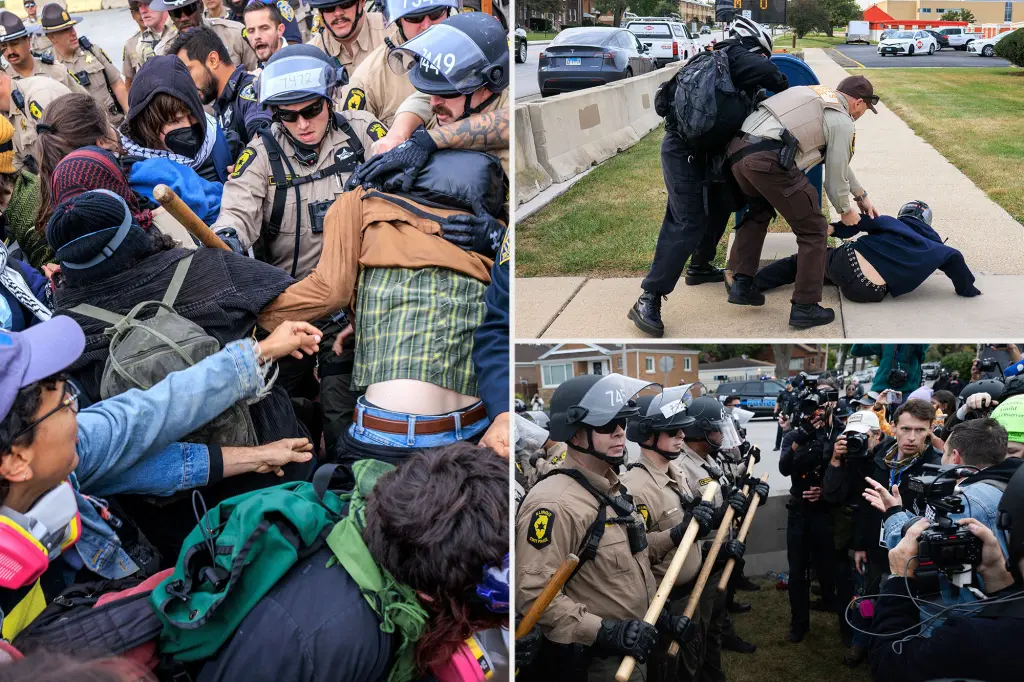 Four protesters taken into custody near Chicago DHS center as anti-ICE demonstrators create unrest, report indicates