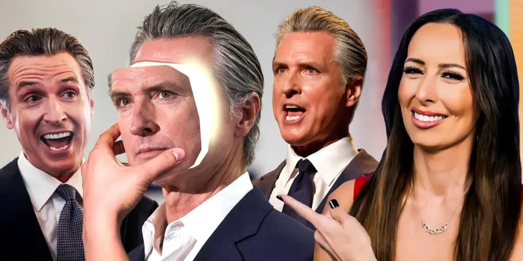 Gavin Newsom acknowledges his presidential ambitions but then falsely claims he hasn't lied.