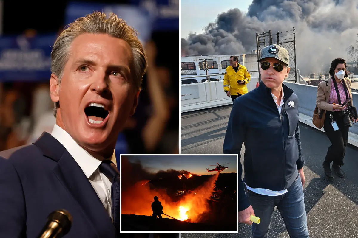 Gavin Newsom sipped tequila at home as Los Angeles burned and Trump assigned blame.