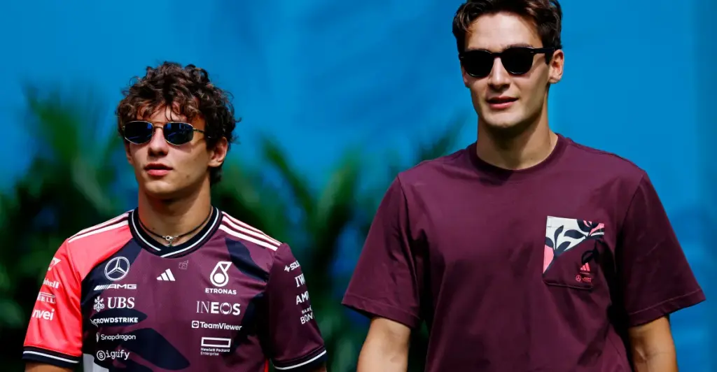 George Russell and Kimi Antonelli set to join Mercedes F1 in 2026