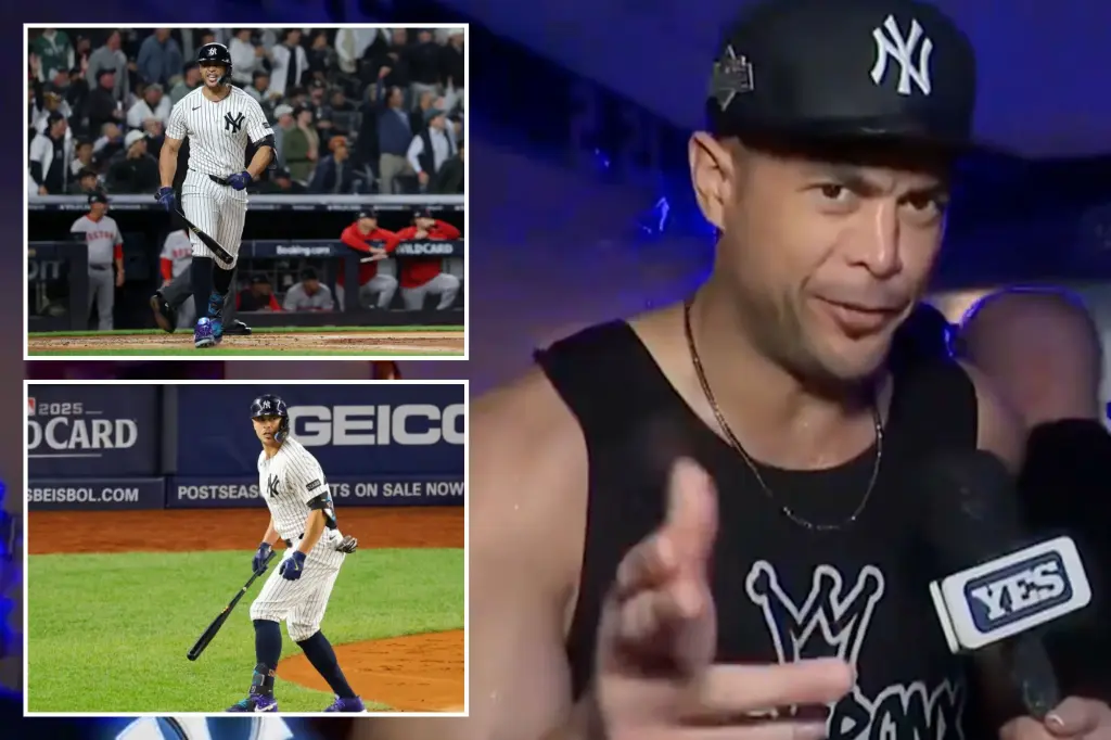 Giancarlo Stanton’s tipsy apology for his awkward blunder following the Yankees' wild-card victory