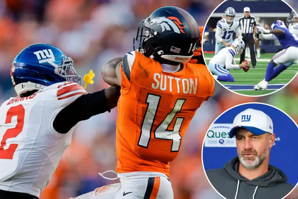 Giants' defensive approach leads to trouble against Broncos