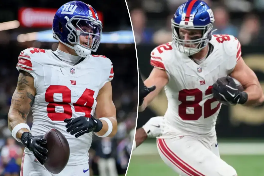 Giants relying more on tight ends in Malik Nabers' absence