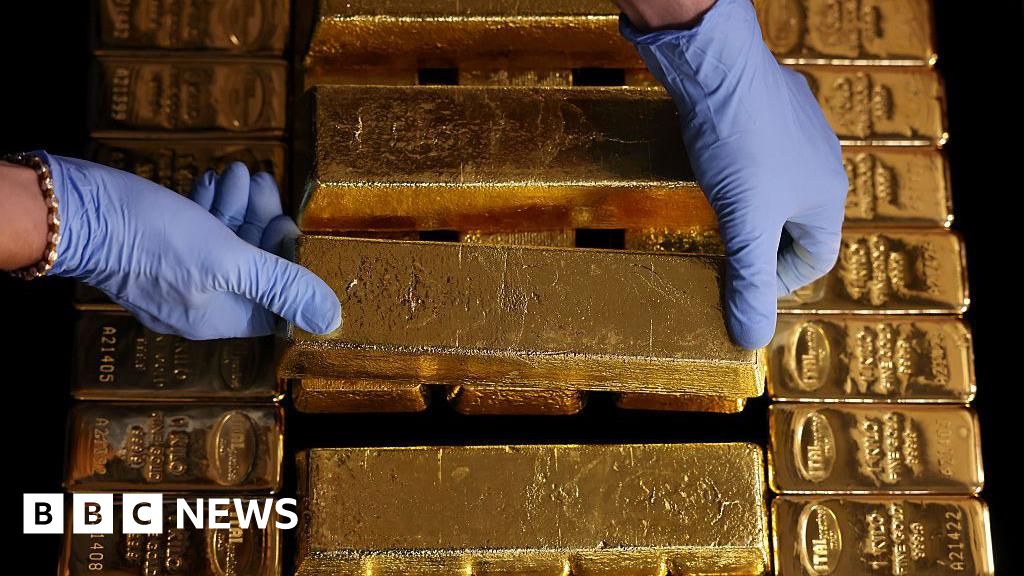 Gold climbs above a record $4,000 per ounce as uncertainty drives the increase.