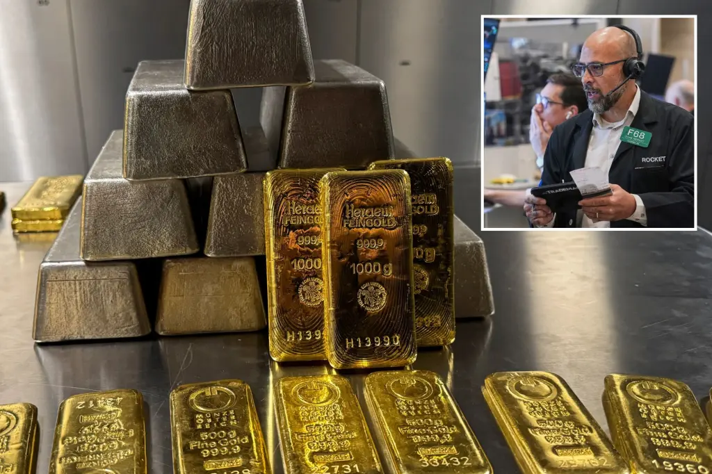 Gold surpasses $4,100 due to US-China trade concerns, as silver reaches a record high