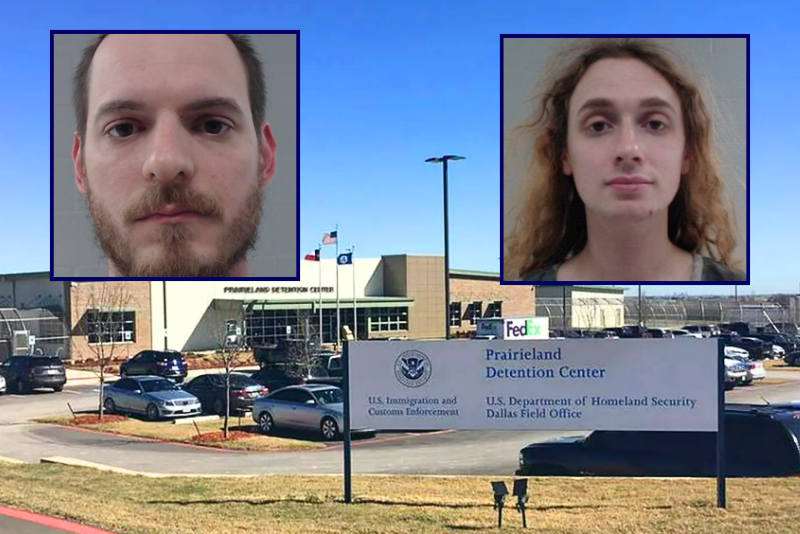 Government charges first terrorism offenses against two alleged Antifa members who assaulted ICE facility.