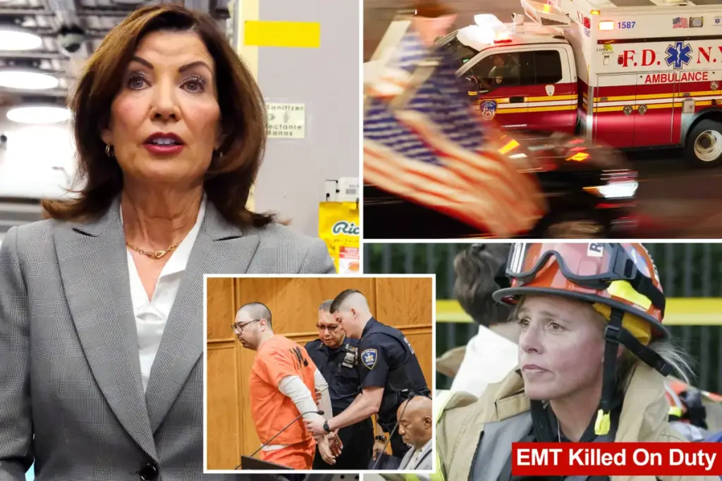 Governor Hochul rejects legislation to increase EMS staffing for NYC 911 calls, motivated by the murder of a first responder.