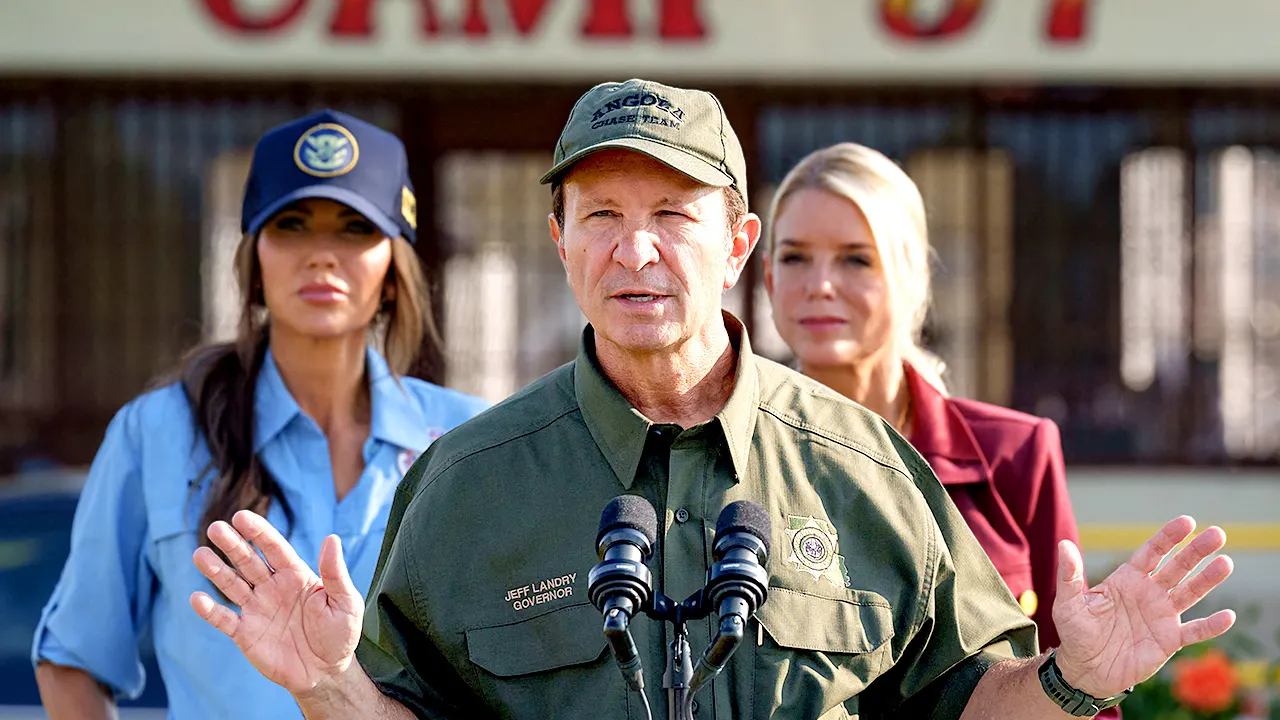 Governor Jeff Landry highlights the migrant detention center 'Louisiana Lockup'
