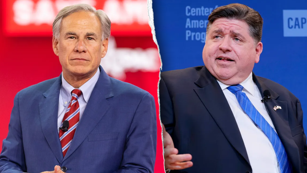 Governors clash: Abbott targets Pritzker for opposing National Guard deployment