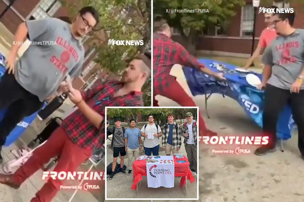 Graduate student at Illinois State University dismissed from teaching assistant role after flipping TPUSA table