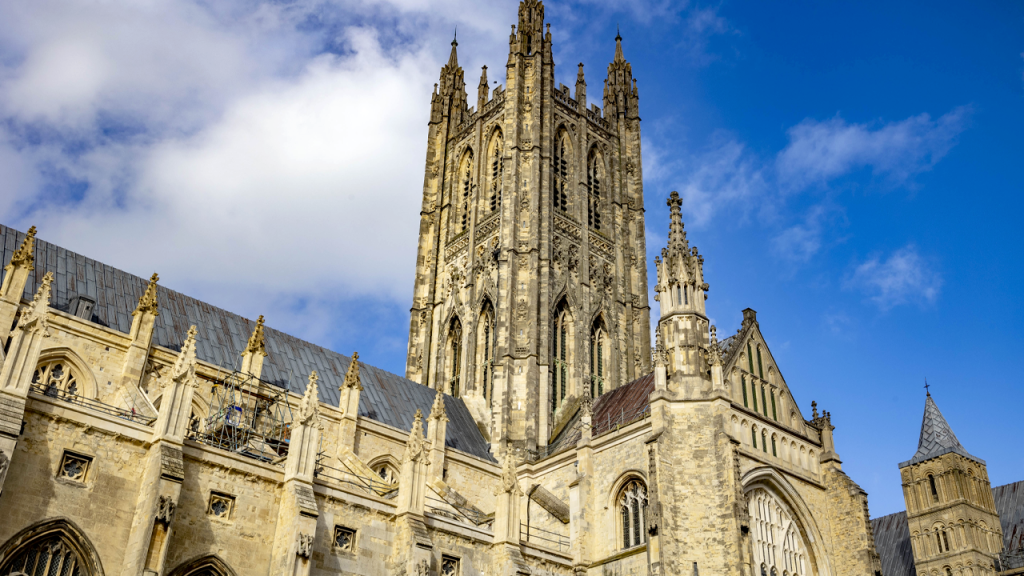 Graffiti art installation at Canterbury Cathedral causes anger from Vance and Musk