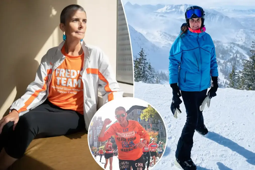 Grandmother of three who is fighting colon and kidney cancer is participating in the NYC marathon.