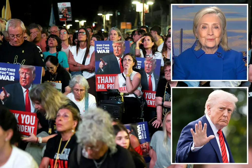 Hillary Clinton offers unusual praise to President Trump for his management of the Israel-Hamas peace agreement: 'I truly commend'