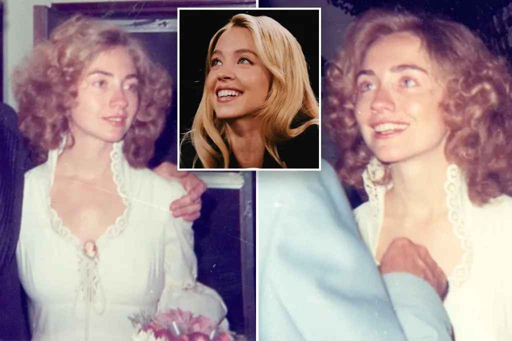 Hillary Clinton shares old photos and is likened to Sydney Sweeney.
