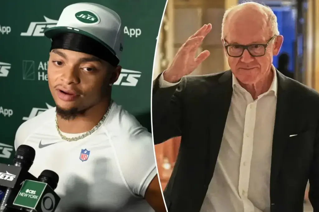How Justin Fields of the Jets reacted to criticism from Woody Johnson about his performance