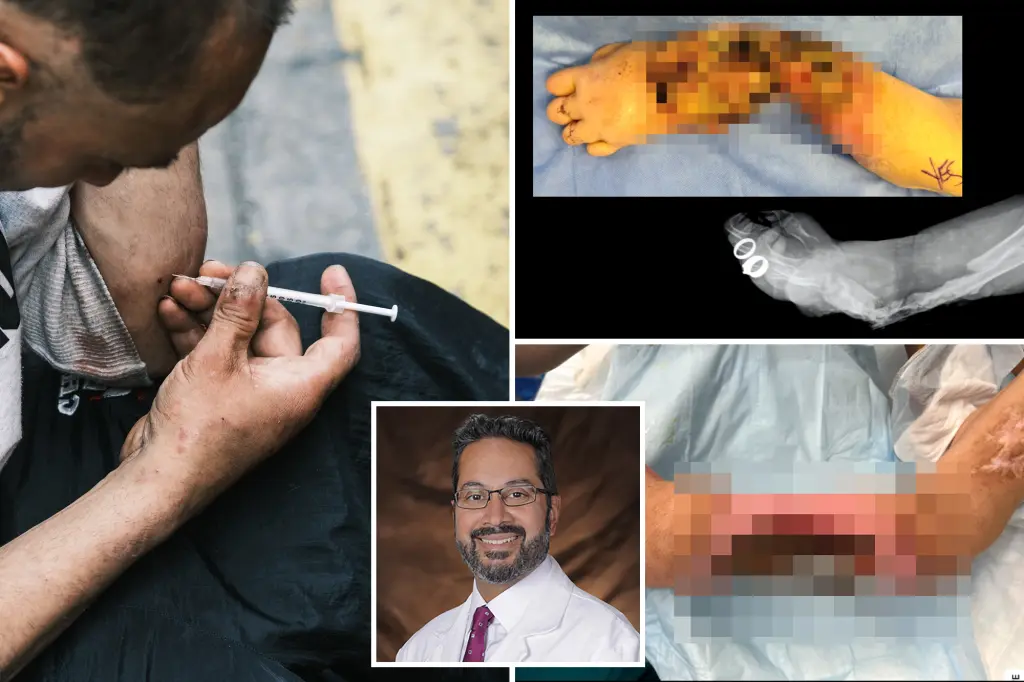 Inside the most severe cases of 'tranq' that surgeons are addressing