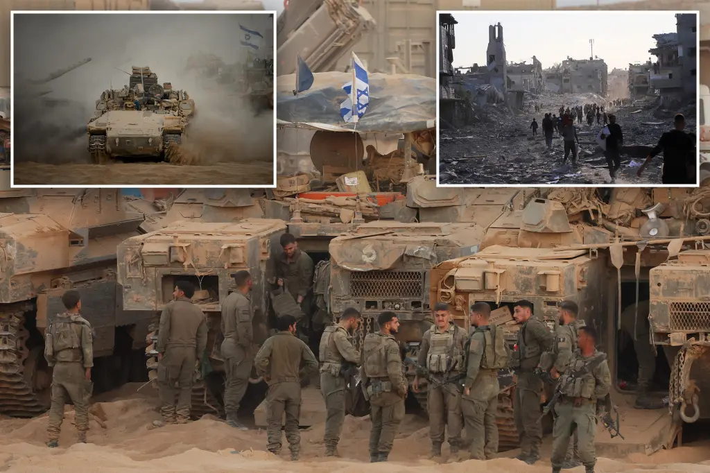 Israeli troops begin to withdraw from areas of Gaza as part of a ceasefire agreement.