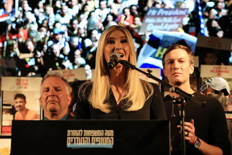 Ivanka Trump commends her father and husband for the Israel-Hamas peace agreement