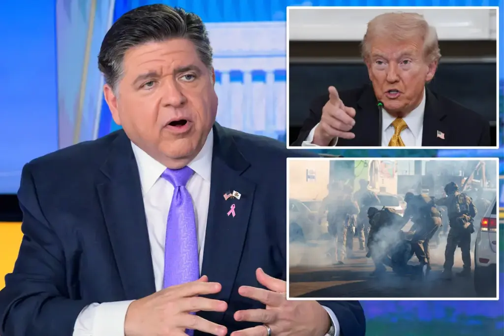 JB Pritzker claims ICE is engaging in 'racial profiling' and stands by his comparison of agents to Nazis.