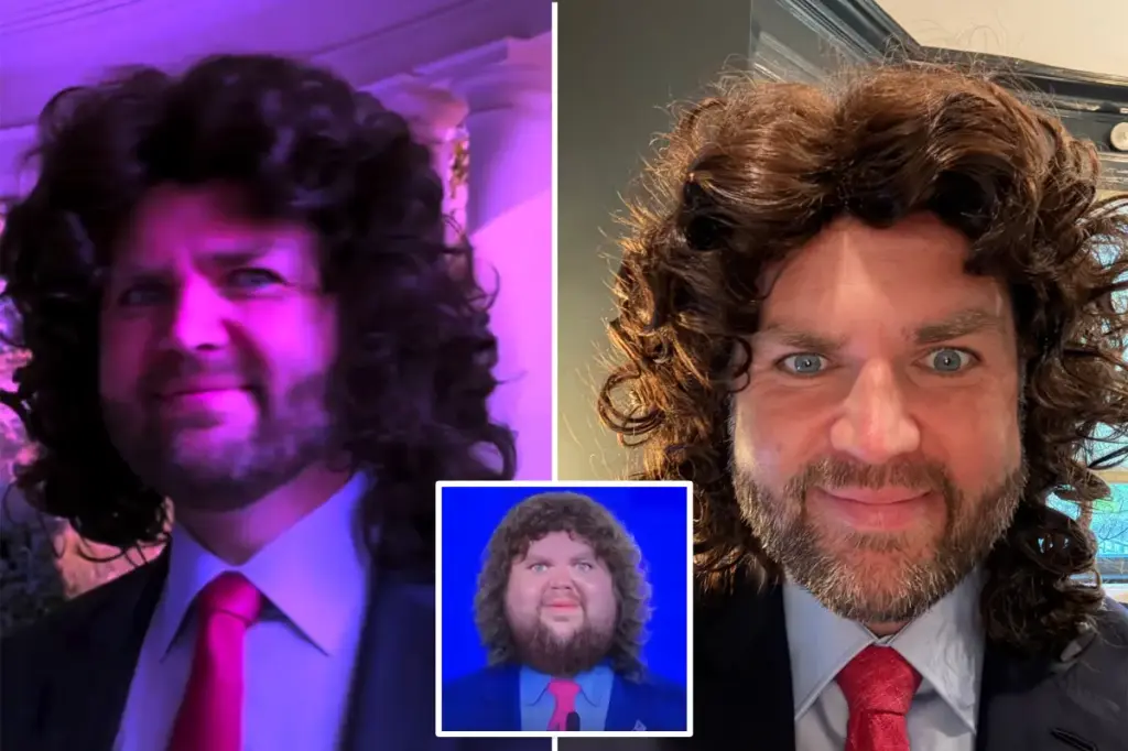 JD Vance costumes as a humorous version of himself for Halloween