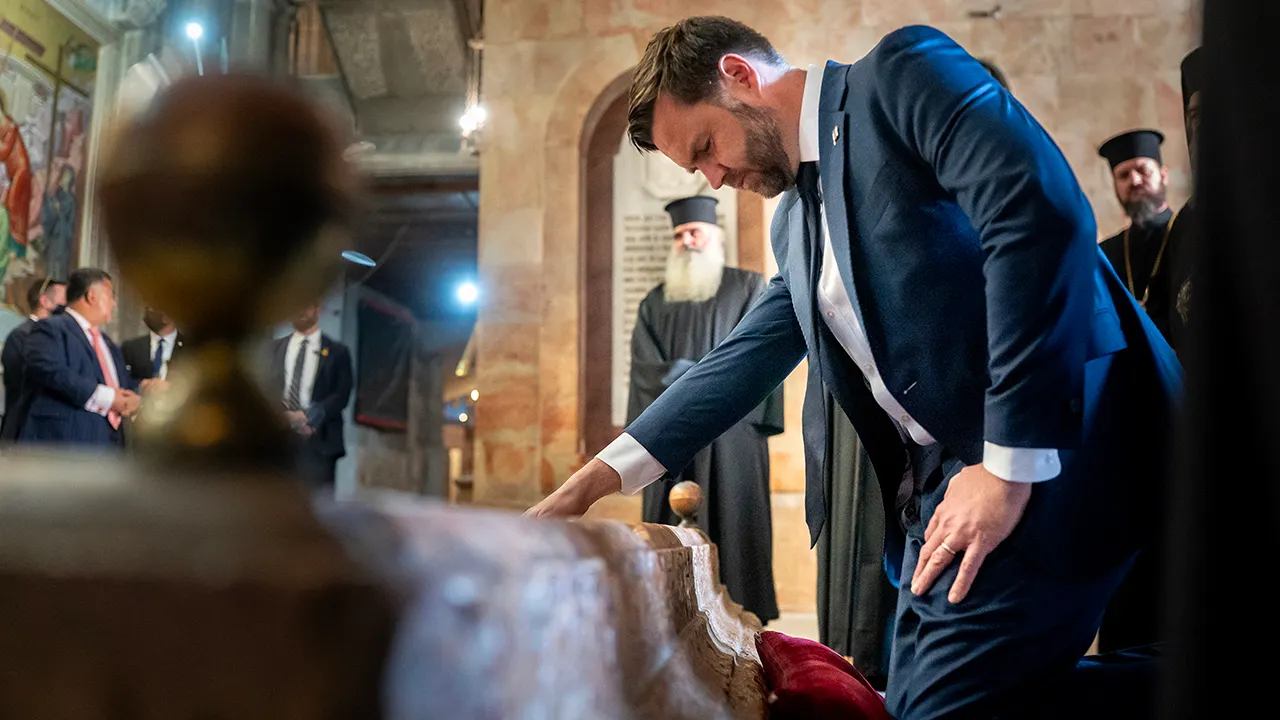 JD Vance describes his visit to the Church of the Holy Sepulchre in Israel as an incredible blessing.