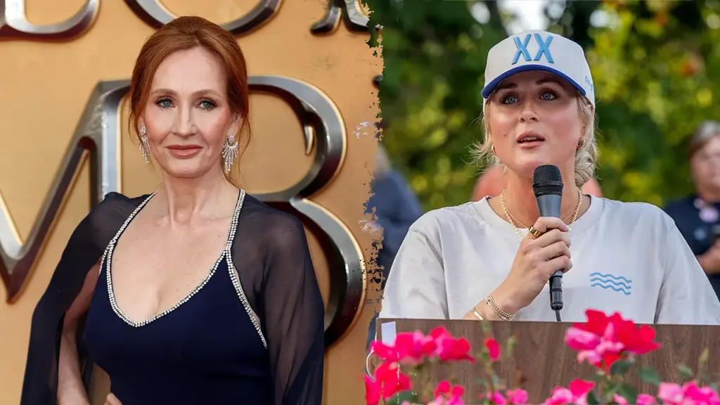 JK Rowling supports Riley Gaines during conflict with AOC