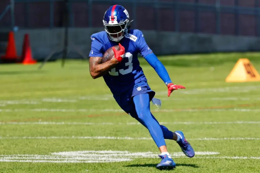 Jalin Hyatt of the Giants receiving a crucial opportunity