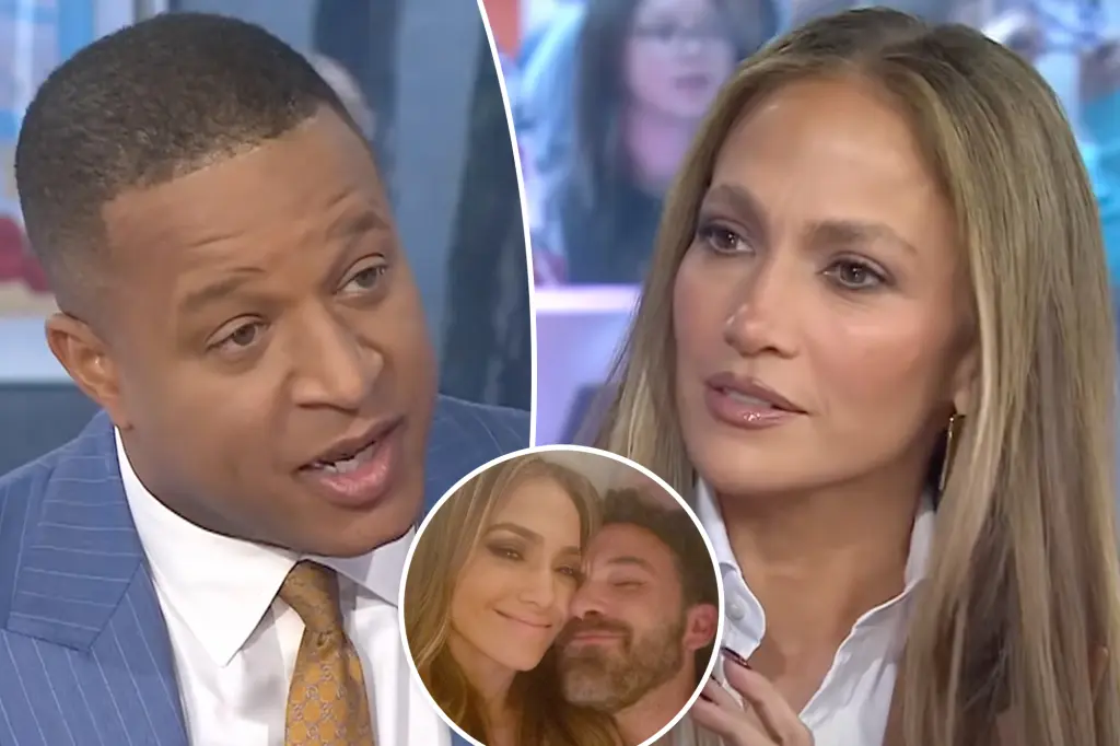 Jennifer Lopez confronts Craig Melvin over his question about her divorce from Ben Affleck