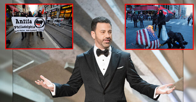 Jimmy Kimmel Claims 'Antifa Does Not Exist' Amid Week When Evidence of Antifa Funding Emerged