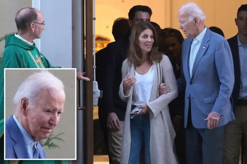 Joe Biden makes his first public appearance since starting radiation treatment for prostate cancer.